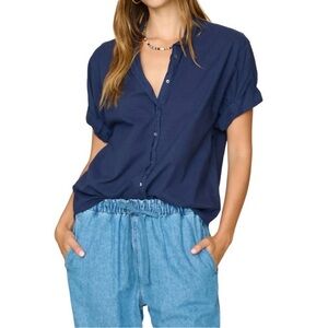 Xirena Channing Button-Up Navy Size S
